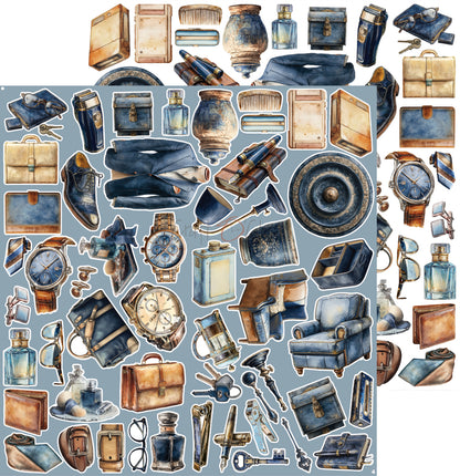 Craft o`clock - Mr & Mrs Elegance - klippeblokk 12x12"-  mix