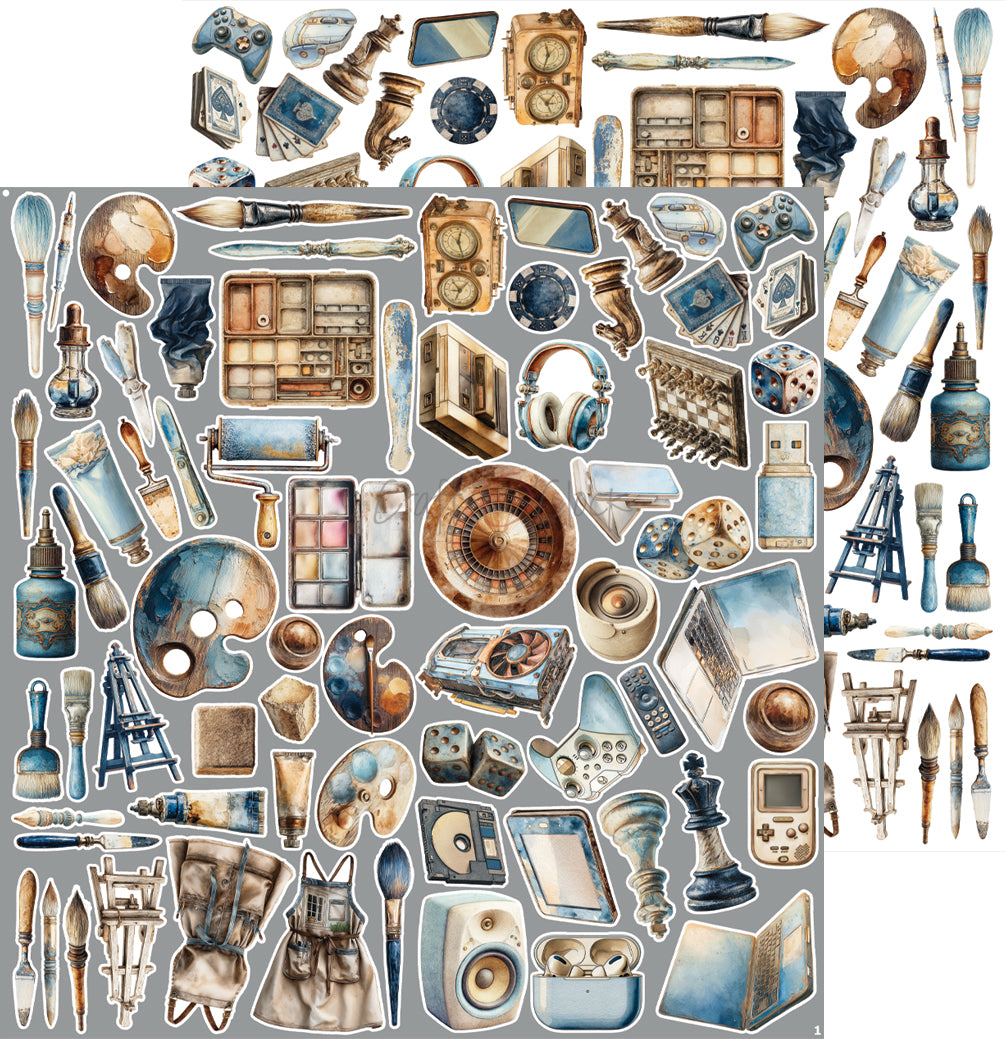 Craft o`clock - Mr & Mrs Elegance  - klippeblokk 12x12"-  Hobby