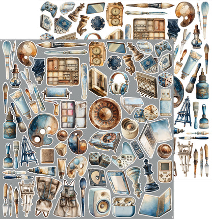Craft o`clock - Mr & Mrs Elegance  - klippeblokk 12x12"-  Hobby