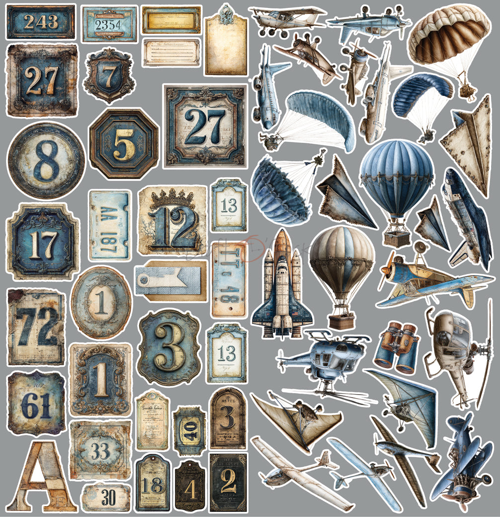 Craft o`clock - Mr & Mrs Elegance  - klippeblokk 12x12"-  Hobby