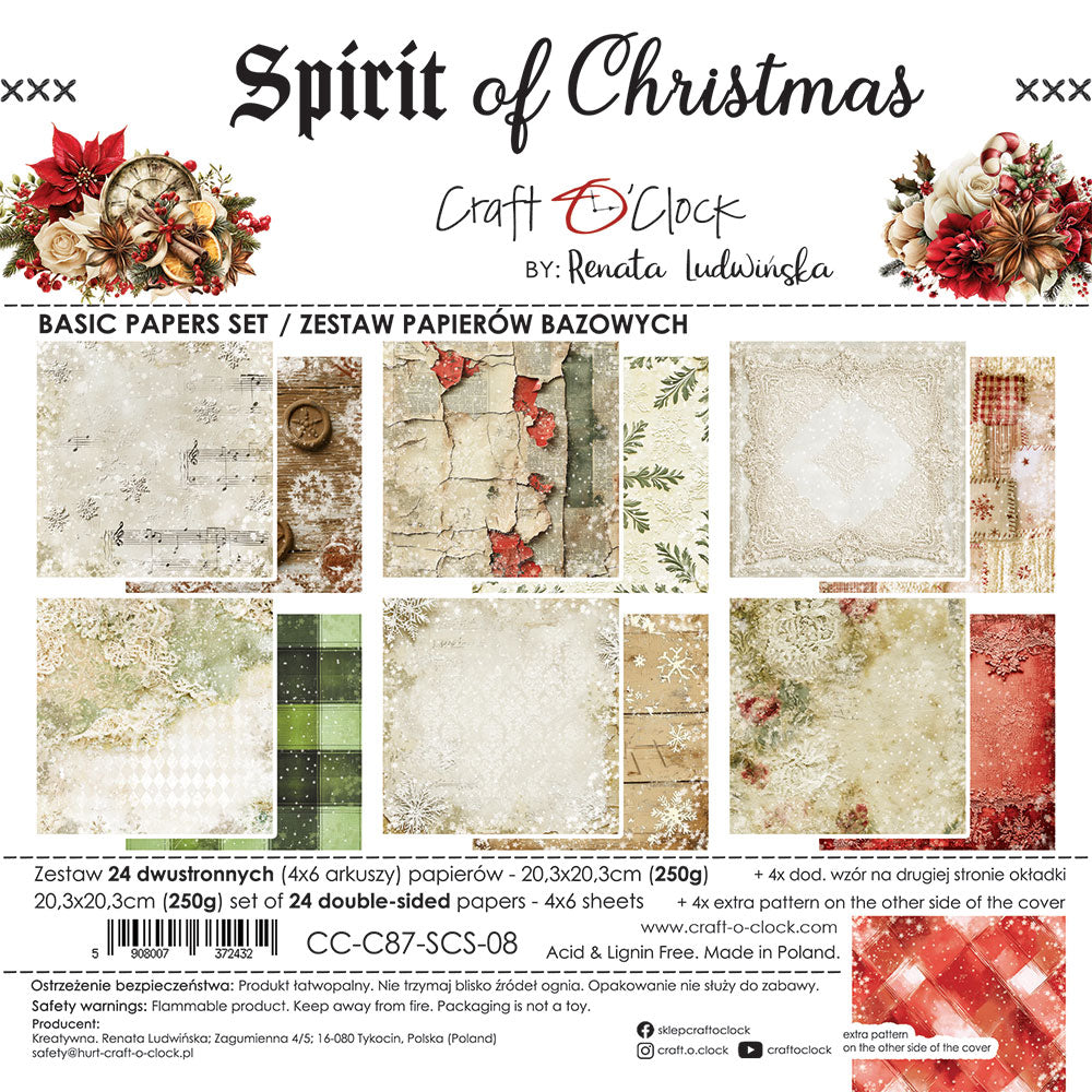 Craft o`clock - Spirit of Christmas 8x8" - basic