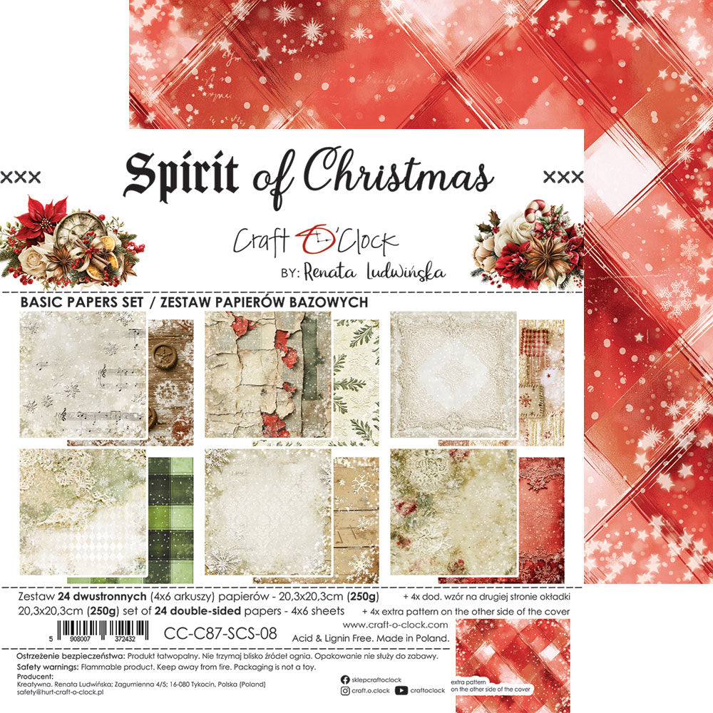 Craft o`clock - Spirit of Christmas 8x8" - basic