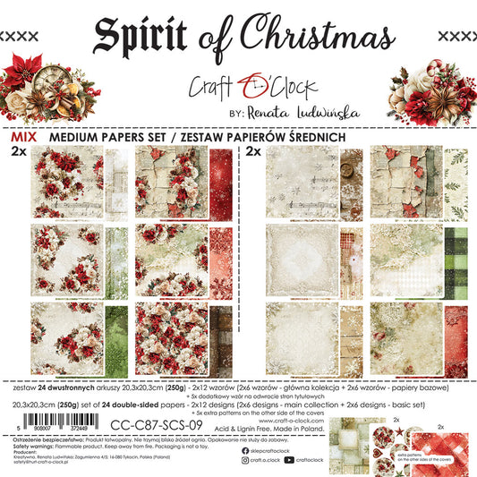 Craft o`clock - Spirit of Christmas 8x8" - mix