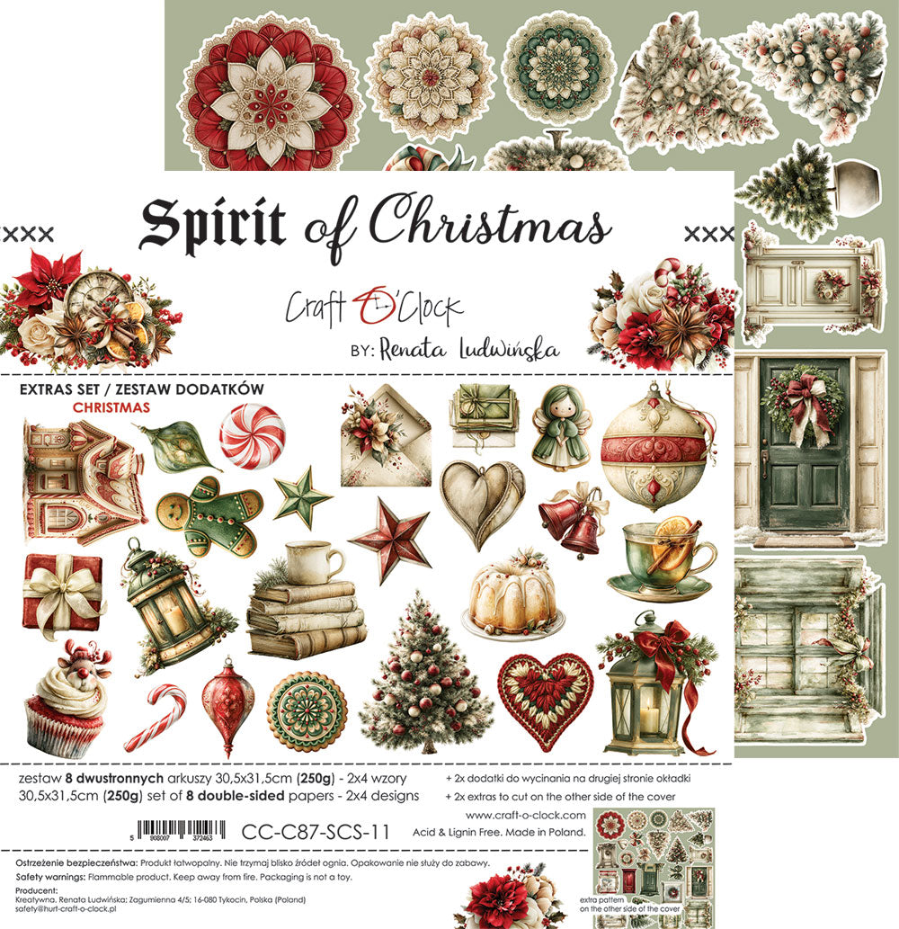 Craft o`clock - Spirit of Christmas - Christmas klippeblokk