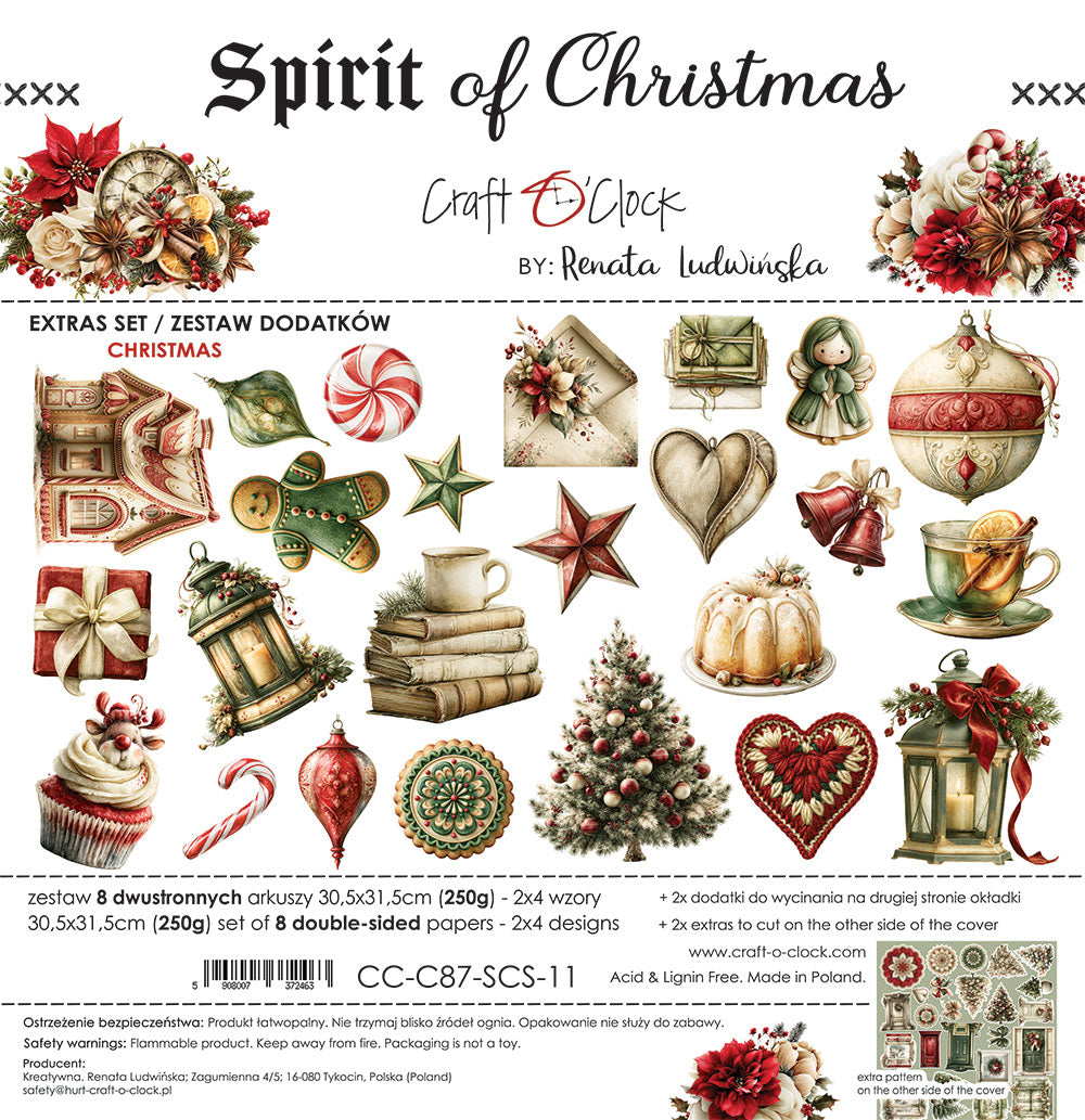 Craft o`clock - Spirit of Christmas - Christmas klippeblokk