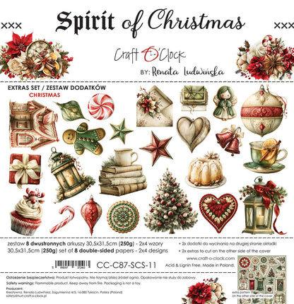 Craft o`clock - Spirit of Christmas - Christmas klippeblokk