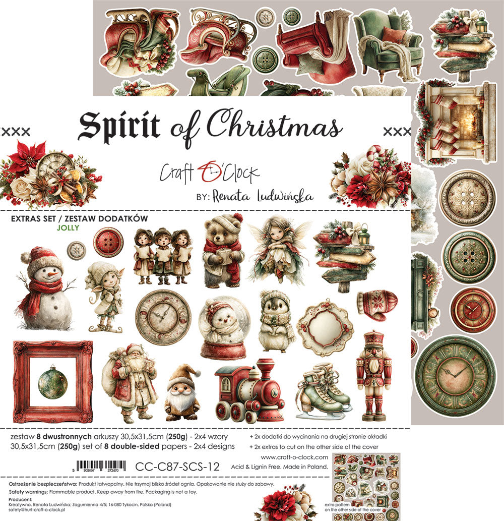 Craft o`clock - Spirit of Christmas - Jolly klippeblokk