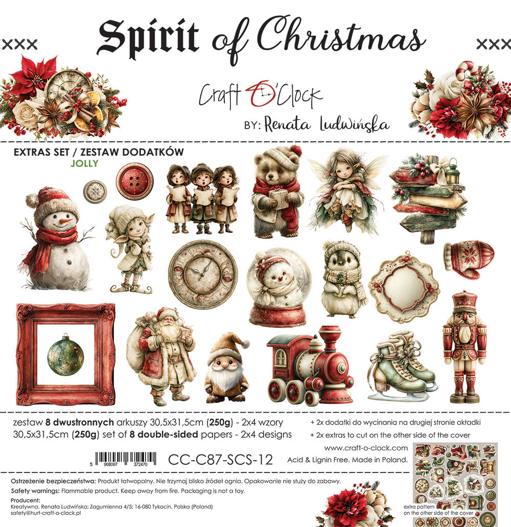 Craft o`clock - Spirit of Christmas - Jolly klippeblokk