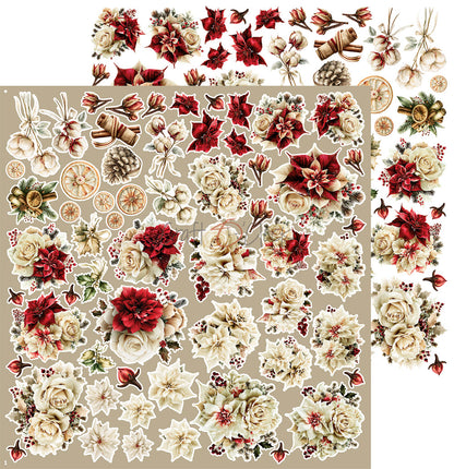 Craft o`clock - Spirit of Christmas - flowers klippeblokk