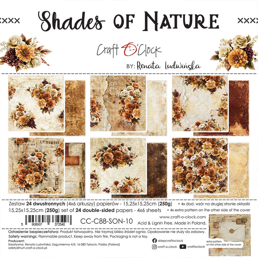 Craft o`clock - Shades of nature 6x6"