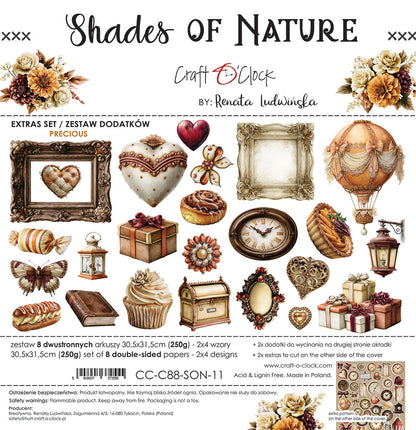 Craft o`clock - Shades of Nature - klippeblokk mix