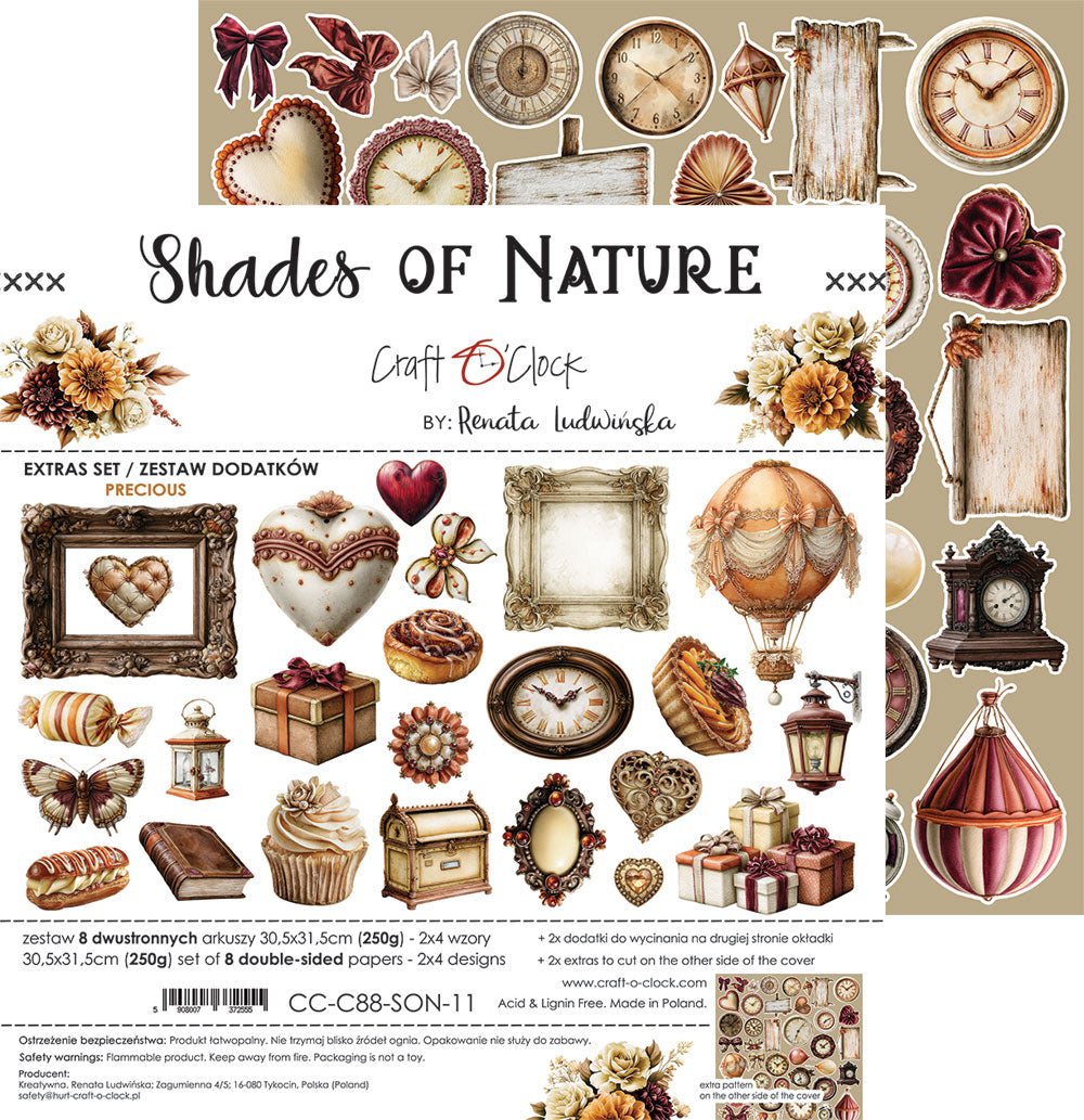 Craft o`clock - Shades of Nature - Precious klippeblokk