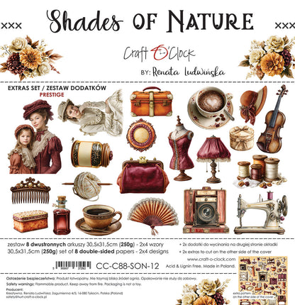 Craft o`clock - Shades of Nature - klippeblokk mix