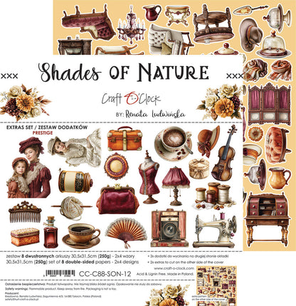 Craft o`clock - Shades of Nature - klippeblokk mix