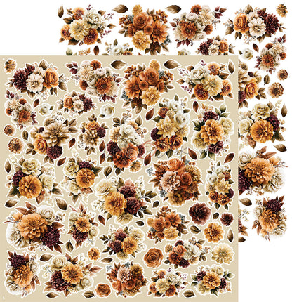 Craft o`clock - Shades of nature - flowers klippeblokk