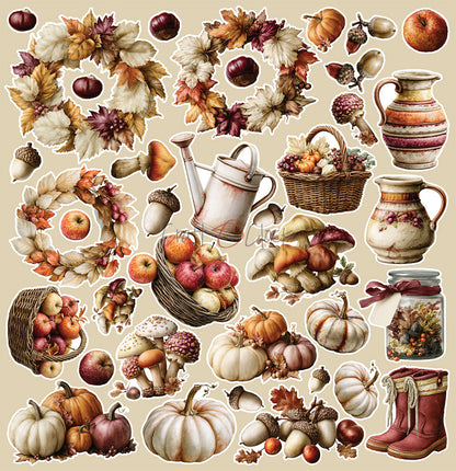 Craft o`clock - Shades of nature - flowers klippeblokk