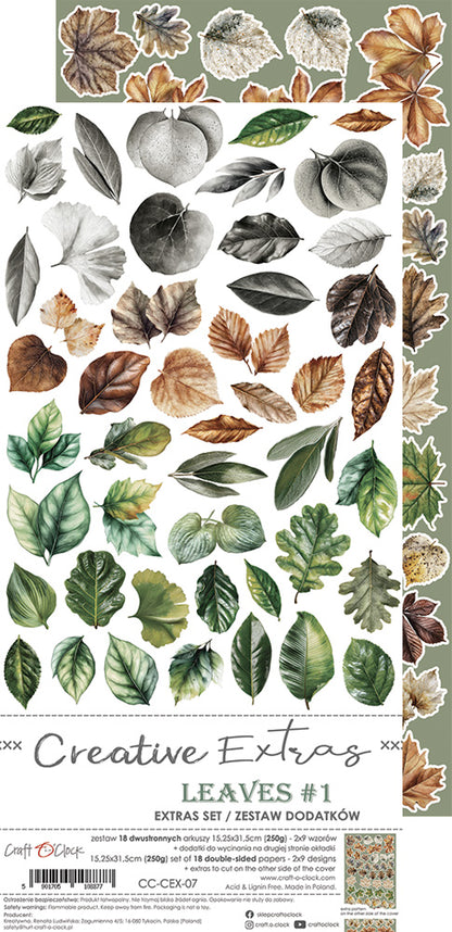 Craft o`clock - All Leaves - mix - klippeblokk