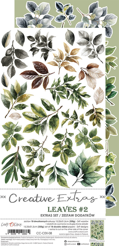 Craft o`clock - All Leaves - mix - klippeblokk