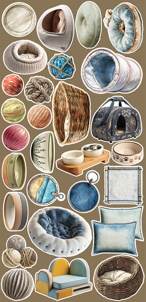 Craft o`clock - Lovely Pets - mix - klippeblokk