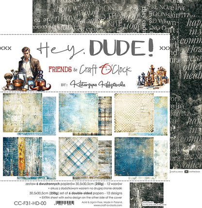 Craft o`clock - Hey, Dude - 12x12"