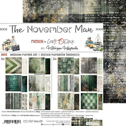 Craft o `clock - November Man  8x8" - mix