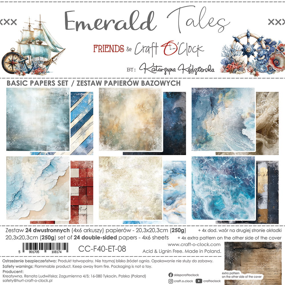 Craft o`clock - Emerald Tales 8x8" basic