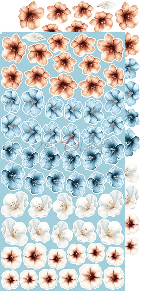 Craft o`clock - Emerald Tales - klippebok flowers