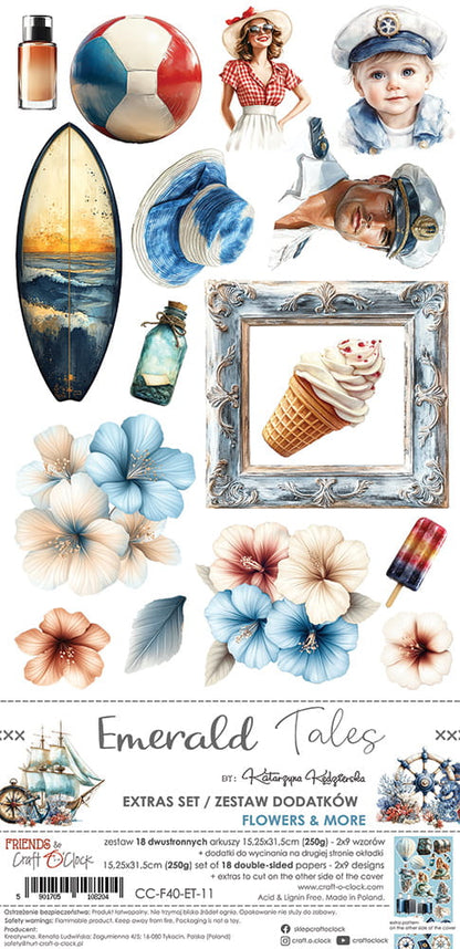 Craft o`clock - Emerald Tales - klippebok flowers