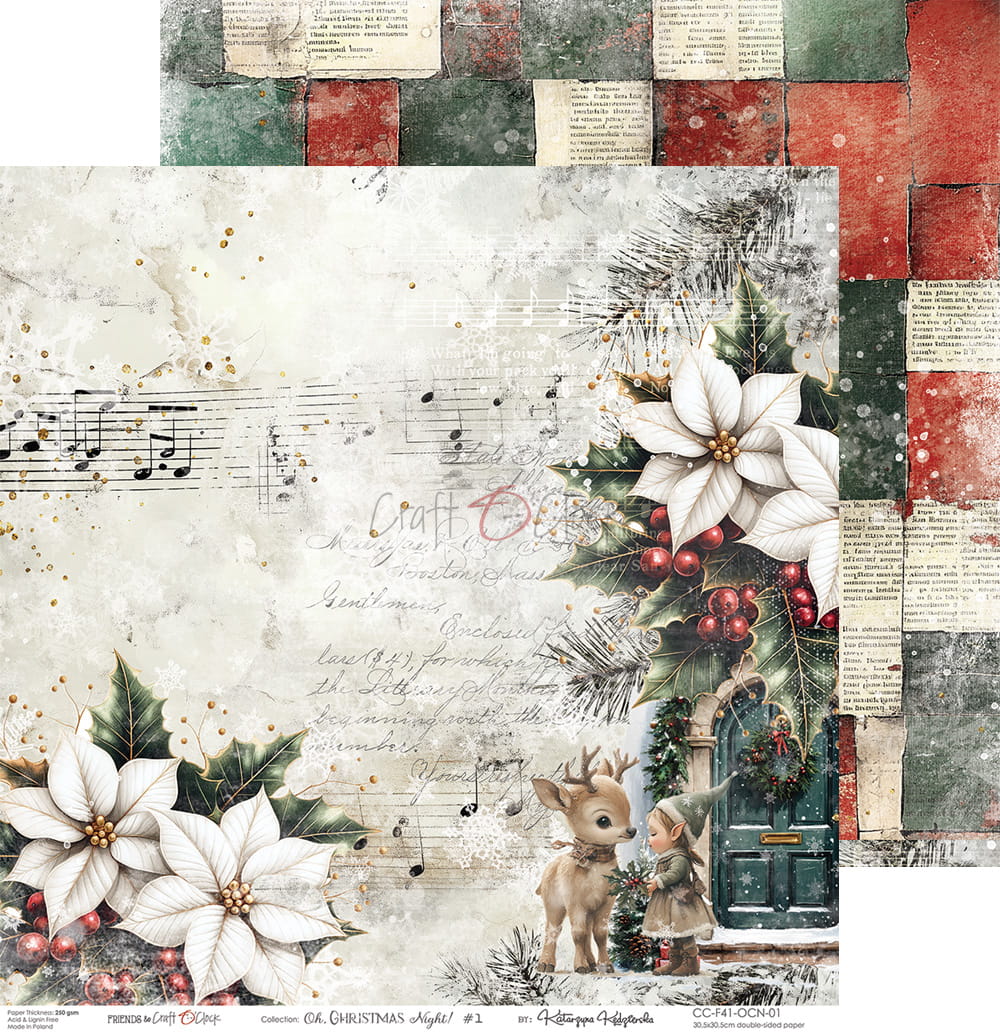 Craft o`clock - Oh Christmas Night 6x6"