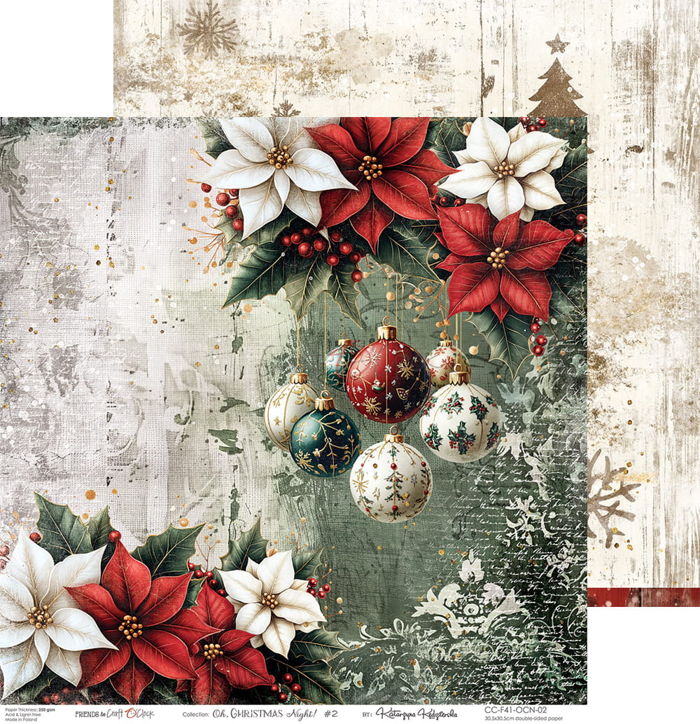 Craft o`clock - Oh Christmas Night 6x6"