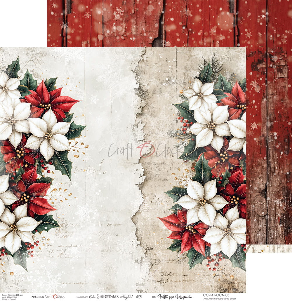 Craft o`clock - Oh Christmas Night 6x6"