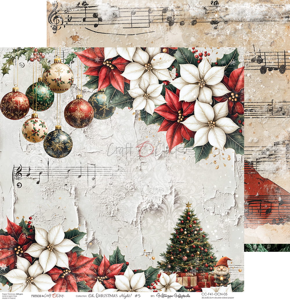 Craft o`clock - Oh Christmas Night 6x6"