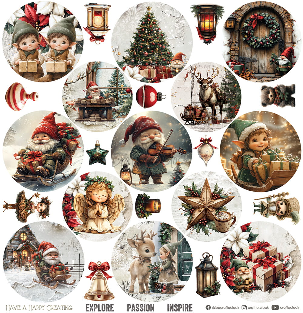 Craft o`clock - Oh Christmas Night 6x6"
