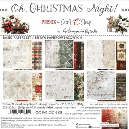 Craft o`clock - Oh Christmas Night - 8x8" basic