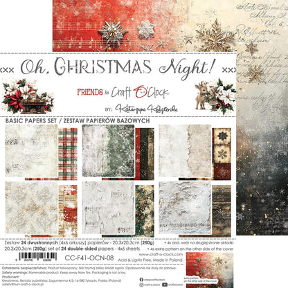 Craft o`clock - Oh Christmas Night - 8x8" basic