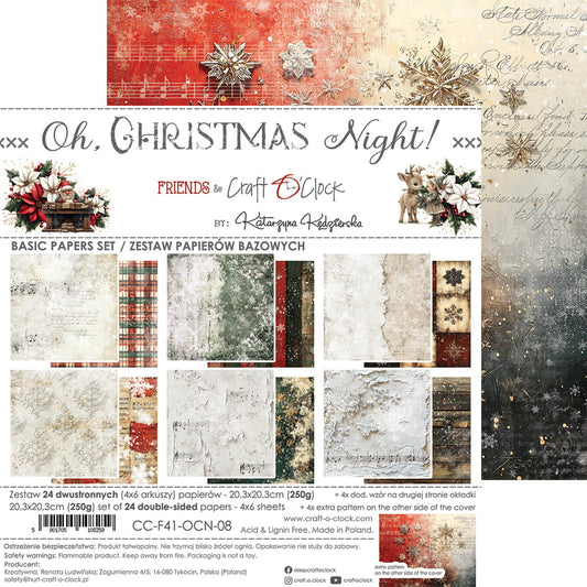 Craft o`clock - Oh Christmas Night - 8x8" mix