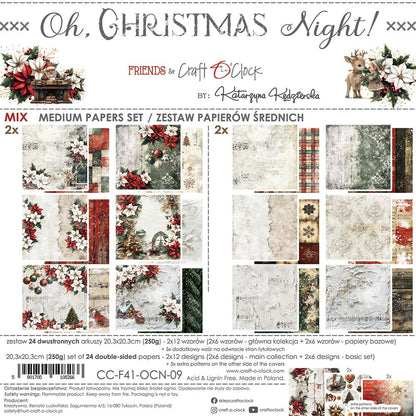 Craft o`clock - Oh Christmas Night - 8x8" mix