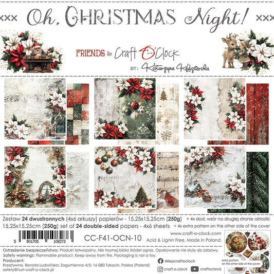 Craft o`clock - Oh Christmas Night - 8x8"