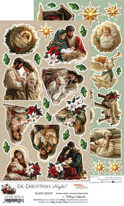 Craft o`clock - Oh Christmas Night-  Silent Night 6x12"