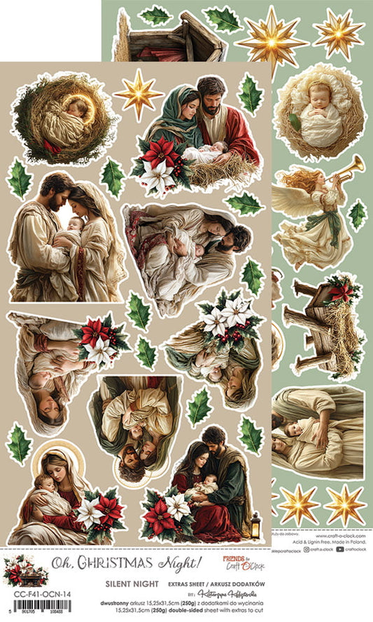 Craft o`clock - Oh Christmas Night-  Silent Night 6x12"