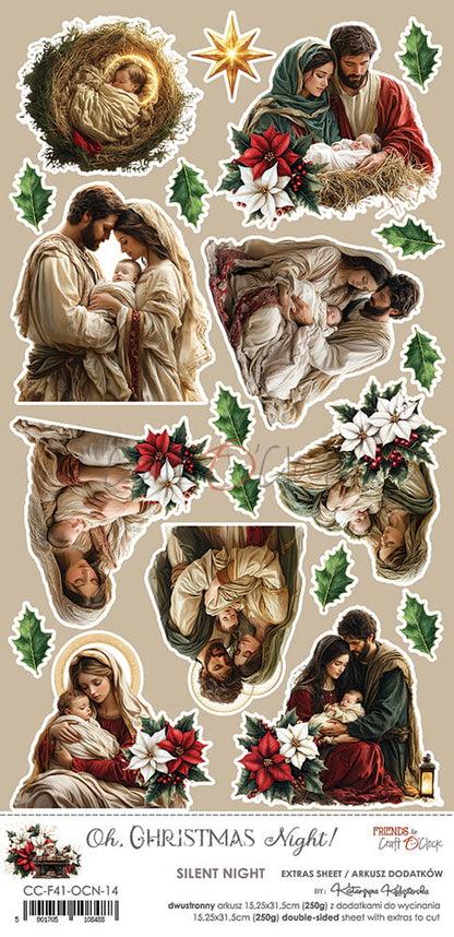 Craft o`clock - Oh Christmas Night-  Silent Night 6x12"