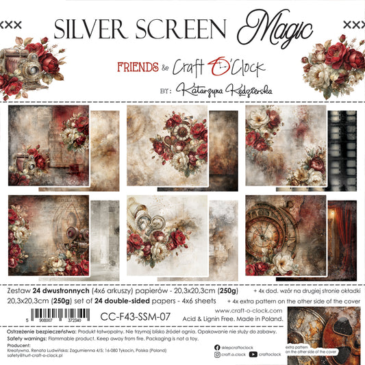 Craft o`clock - Silver Screen Magic 8x8"