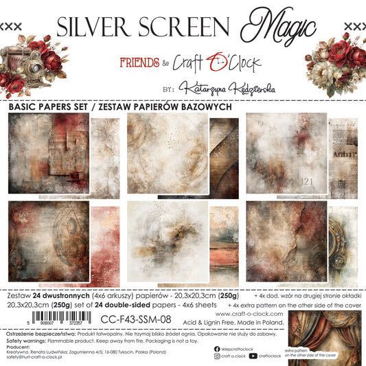 Craft o`clock - Silver Screen Magic 8x8" basic