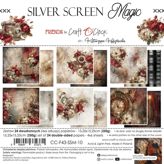 Craft o`clock - Silver Screen Magic 6x6"