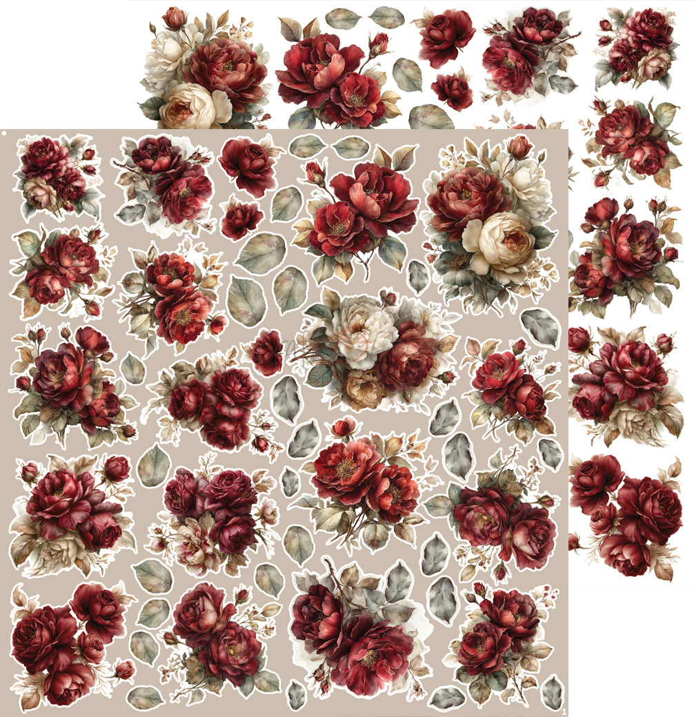 Craft o`clock - Silver Screen Magic - klippeblokk 12x12"-  mix