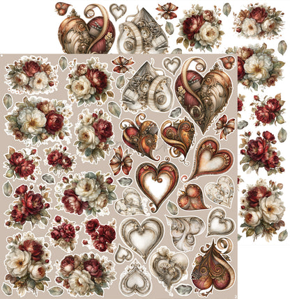 Craft o`clock - Silver Screen Magic - klippeblokk 12x12"-  mix
