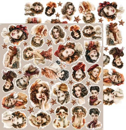 Craft o`clock - Silver Screen Magic - klippeblokk 12x12"-  mix