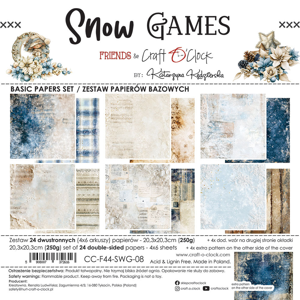 Craft o`clock - Snow Games 8x8" basic