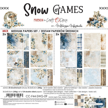 Craft o`clock - Snow Games 8x8" mix
