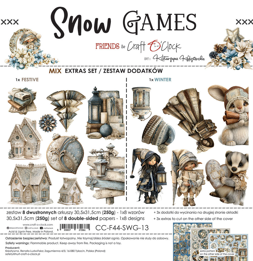 Craft o`clock - Snow Games - mix klippeblokk